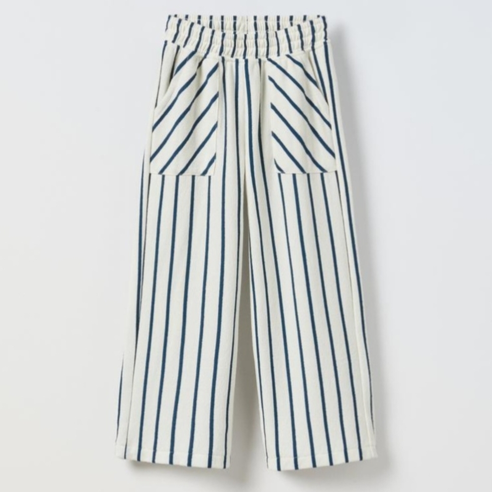 Zara Kids Striped Pants - Blue and White